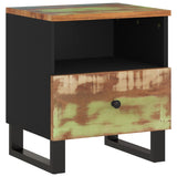 Bedside Cabinet Solid Wood Reclaimed&Engineered Wood