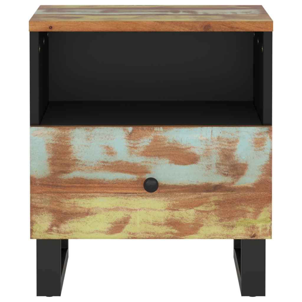 Bedside Cabinet Solid Wood Reclaimed&Engineered Wood