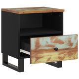 Bedside Cabinet Solid Wood Reclaimed&Engineered Wood