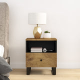 Bedside Cabinets 2 pcs Solid Wood Mango&Engineered Wood