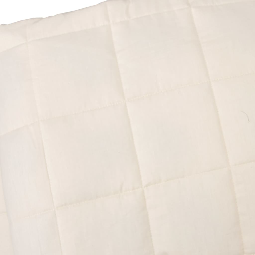 Weighted Blanket Light Cream 200x200 cm 13 kg Fabric