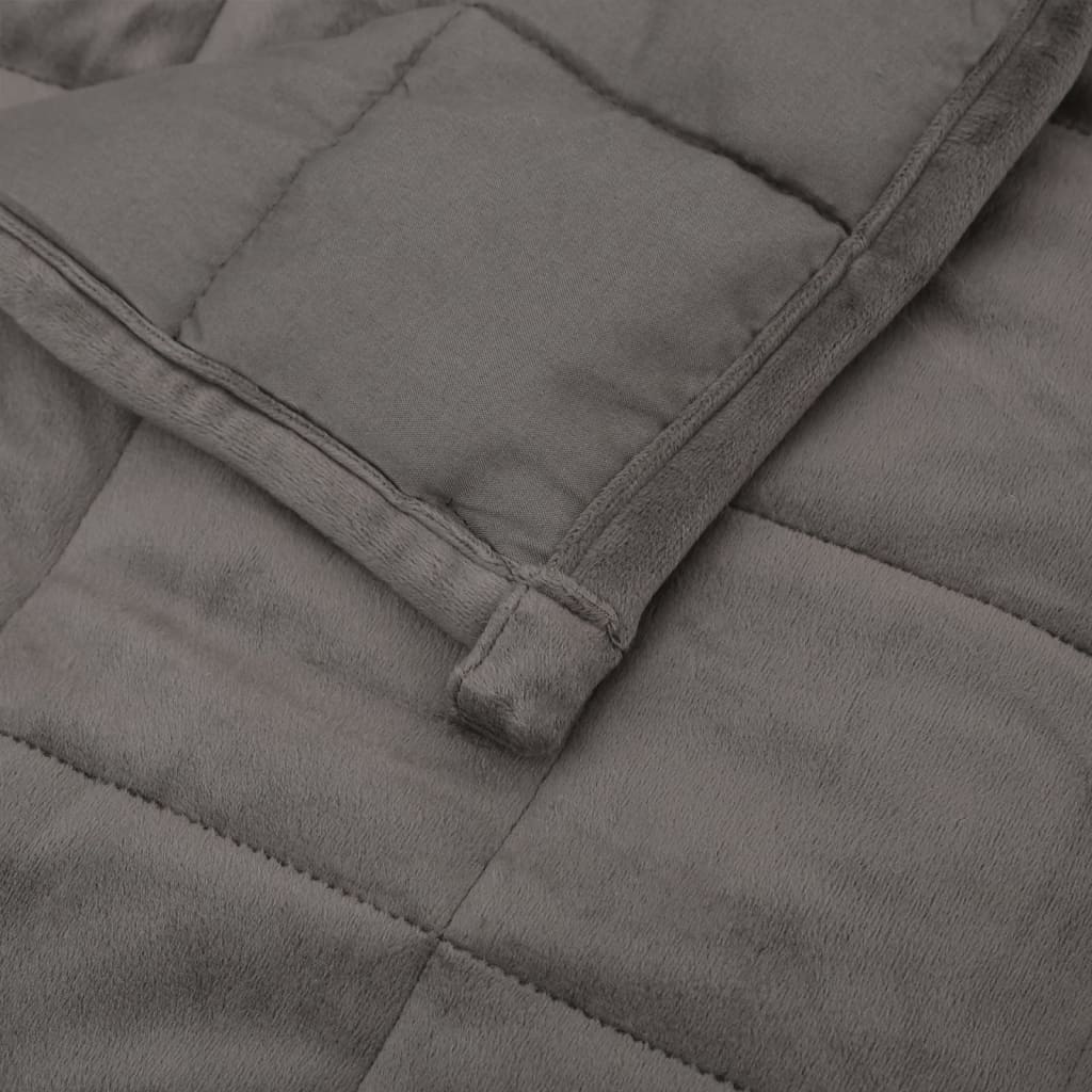 Weighted Blanket Grey 155x220 cm 7 kg Fabric