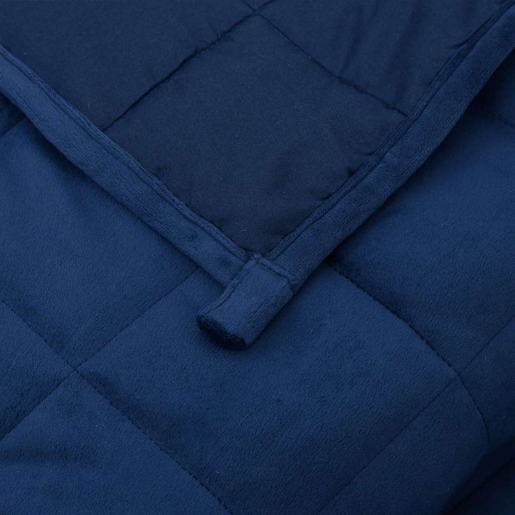 Weighted Blanket Blue 220x235 cm King 15 kg Fabric