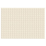 Weighted Blanket Light Cream 138x200 cm Single 6 kg Fabric