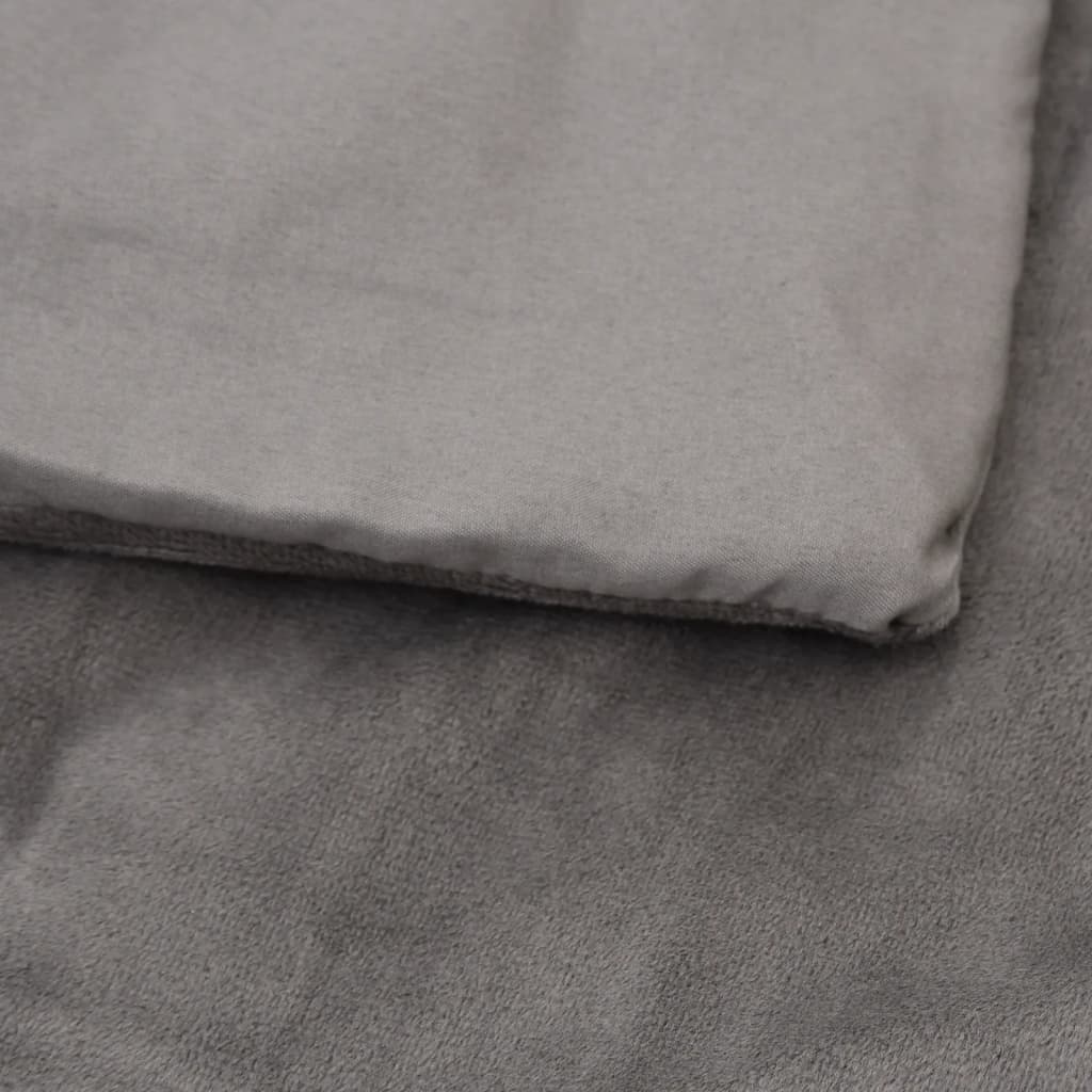 Weighted Blanket with Cover Grey 200x200 cm 13 kg Fabric