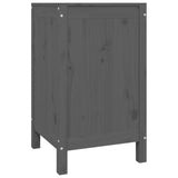 Laundry Box Grey 44x44x76 cm Solid Wood Pine