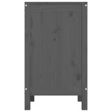 Laundry Box Grey 44x44x76 cm Solid Wood Pine