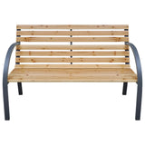 Garden Bench 112 cm Solid Wood Fir