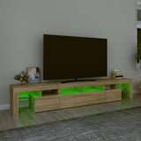 TV Cabinet with LED Lights Sonoma Oak 230x36.5x40 cm