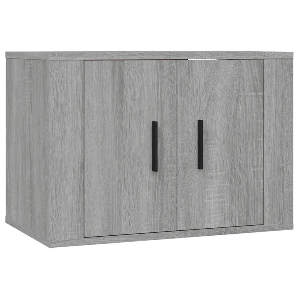 Wall Mounted TV Cabinet Grey Sonoma 57x34.5x40 cm