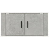 Wall Mounted TV Cabinet Concrete Grey 80x34.5x40 cm