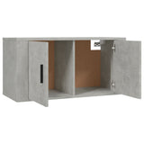 Wall Mounted TV Cabinet Concrete Grey 80x34.5x40 cm