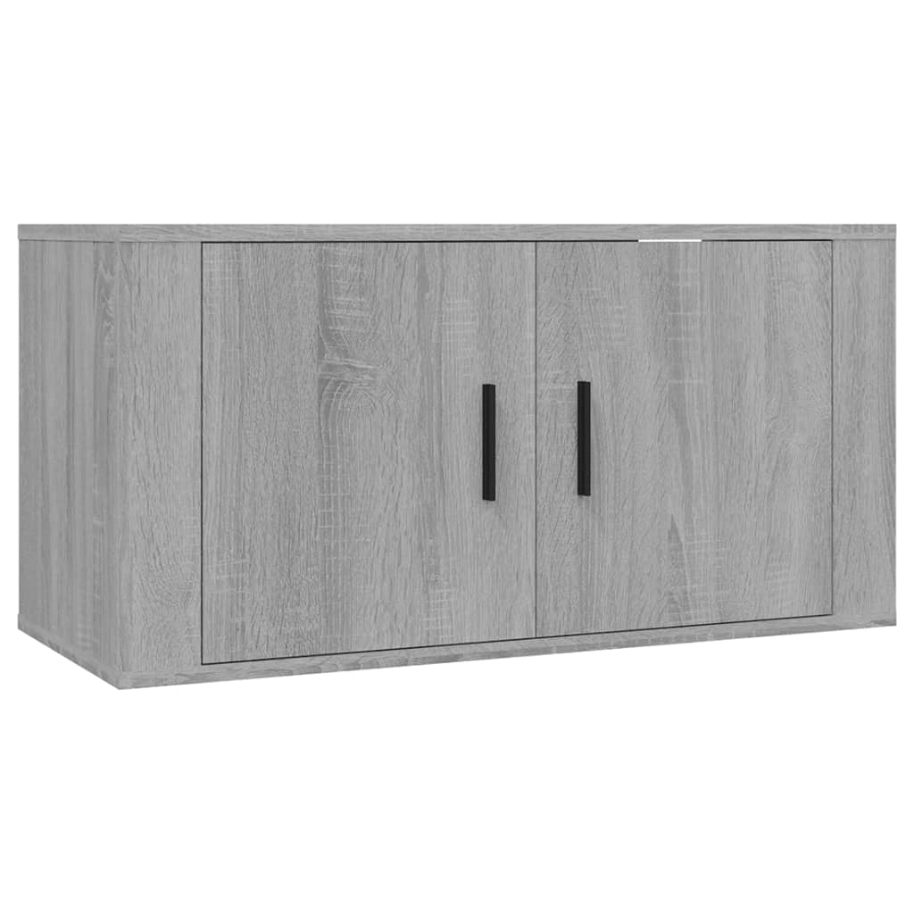 Wall Mounted TV Cabinet Grey Sonoma 80x34.5x40 cm