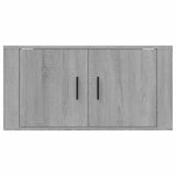 Wall Mounted TV Cabinet Grey Sonoma 80x34.5x40 cm