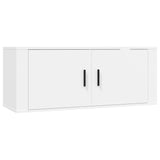 Wall Mounted TV Cabinet White 100x34.5x40 cm