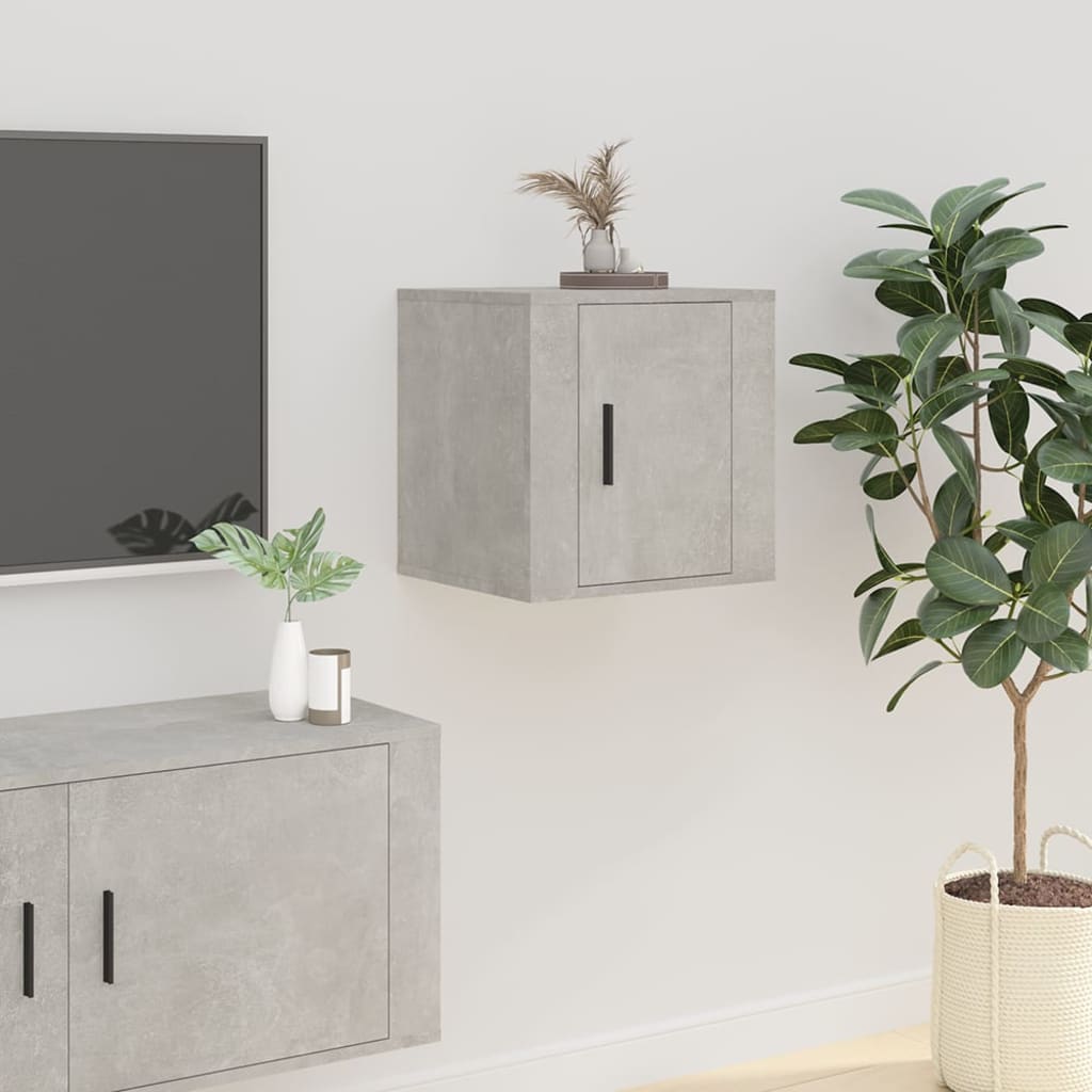 Wall Mounted TV Cabinet Concrete Grey 40x34,5x40 cm