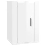 Wall Mounted TV Cabinet High Gloss White 40x34.5x60 cm