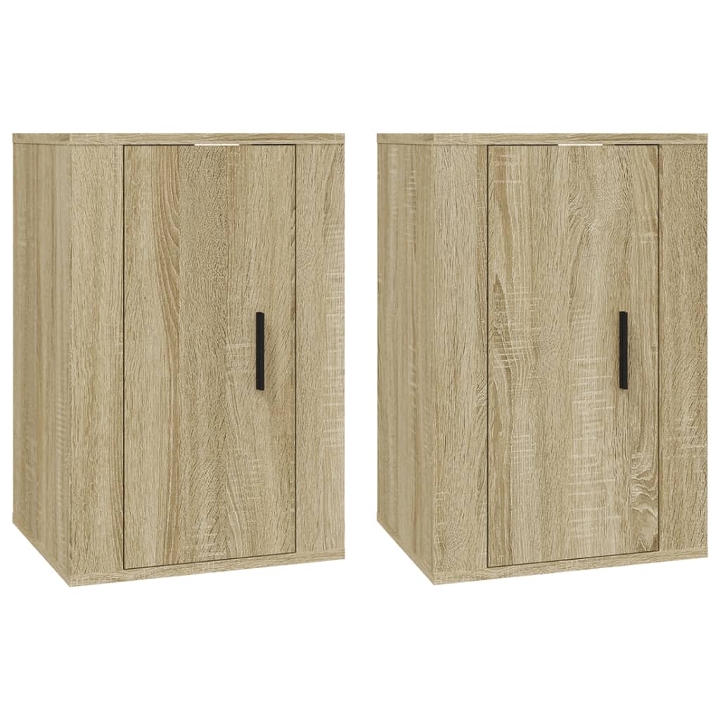 Wall Mounted TV Cabinets 2 pcs Sonoma Oak 40x34.5x60 cm