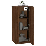 Wall Mounted TV Cabinet Brown Oak 40x34,5x80 cm