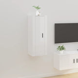 Wall Mounted TV Cabinet High Gloss White 40x34,5x100 cm