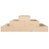 Planter 80x80x27 cm Solid Wood Pine