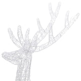 XXL Acrylic Christmas Reindeers 250 LED 2 pcs 180 cm Multicolour