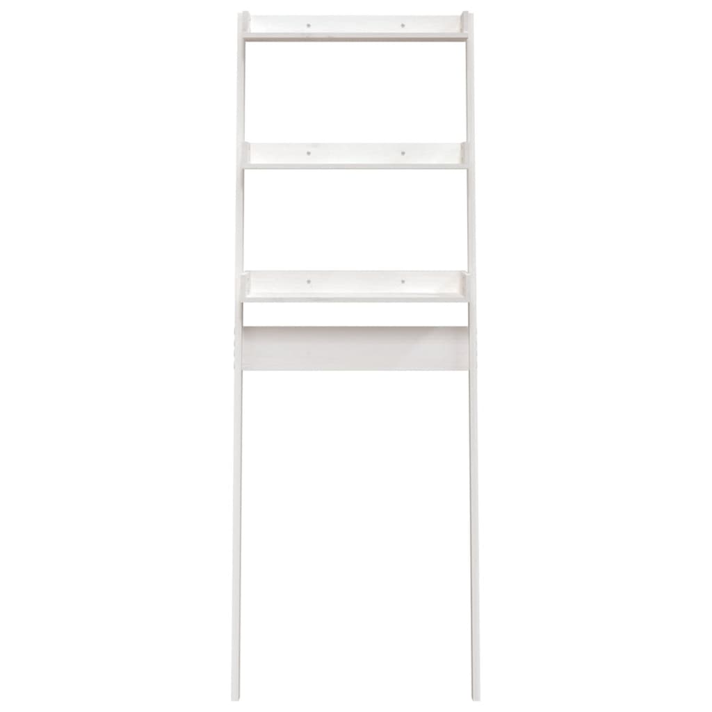 Toilet Rack White 63.5x32x179 cm Solid Wood Pine