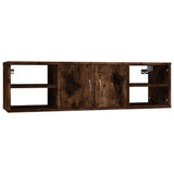 Wall Shelf Smoked Oak 102x30x29 cm Engineered Wood