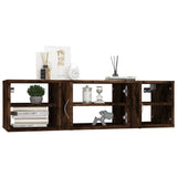 Wall Shelf Smoked Oak 102x30x29 cm Engineered Wood