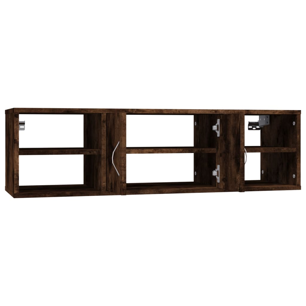 Wall Shelf Smoked Oak 102x30x29 cm Engineered Wood