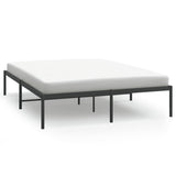 Metal Bed Frame without Mattress Black 140x200cm