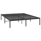 Metal Bed Frame without Mattress Black 140x200cm