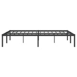 Metal Bed Frame without Mattress Black 140x200cm