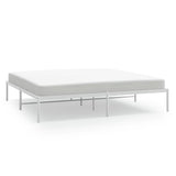 Metal Bed Frame without Mattress White 183x213cm