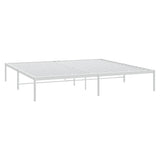 Metal Bed Frame without Mattress White 183x213cm