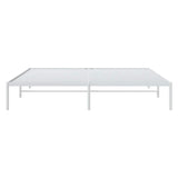 Metal Bed Frame without Mattress White 183x213cm