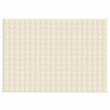 Weighted Blanket Light Cream 140x200 cm Single 10 kg Fabric