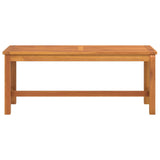 Garden Bench 110x35x45 cm Solid Wood Acacia