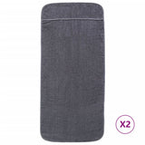 Beach Towels 2 pcs Anthracite 60x135 cm Fabric 400 GSM