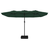 Double-Head Parasol Green 449x245 cm