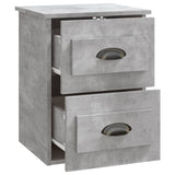 Wall-mounted Bedside Cabinets 2 pcs Concrete Grey 41.5x36x53cm