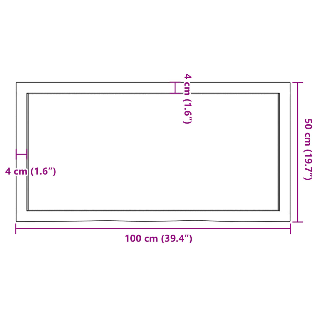 Wall Shelf 100x50x(2-4) cm Untreated Solid Wood Oak