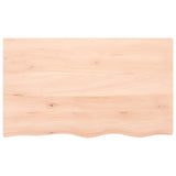 Wall Shelf 100x60x2 cm Untreated Solid Wood Oak