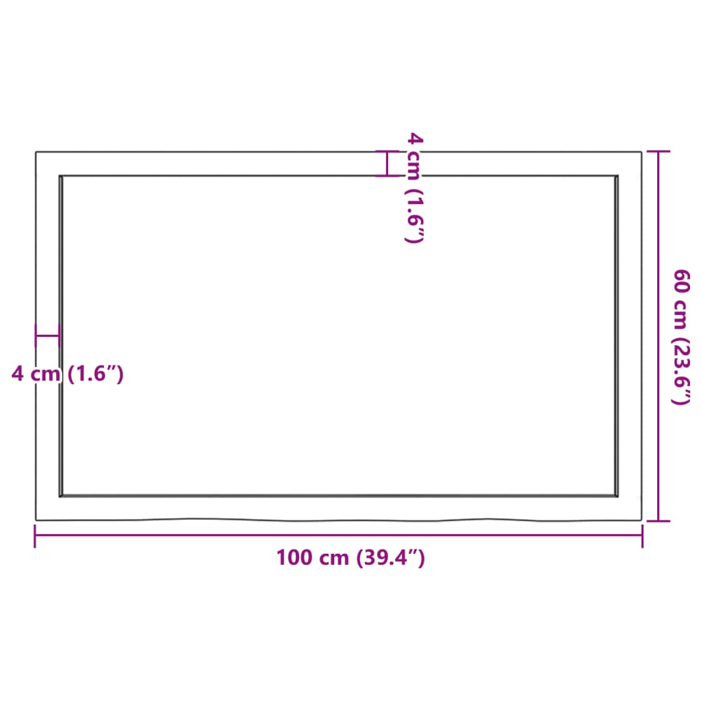 Wall Shelf 100x60x(2-4) cm Untreated Solid Wood Oak