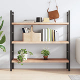 Wall Shelf 120x40x(2-4) cm Untreated Solid Wood Oak