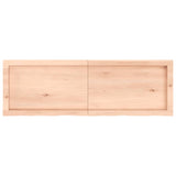 Wall Shelf 120x40x(2-4) cm Untreated Solid Wood Oak