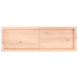 Wall Shelf 120x40x(2-6) cm Untreated Solid Wood Oak