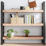 Wall Shelf 120x40x(2-6) cm Untreated Solid Wood Oak