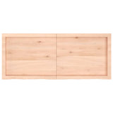 Wall Shelf 120x50x(2-4) cm Untreated Solid Wood Oak