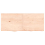 Wall Shelf 120x50x(2-6) cm Untreated Solid Wood Oak